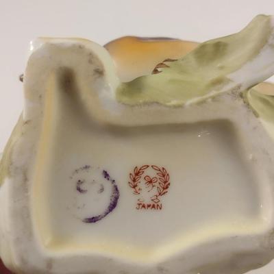 Small, Porcelain Planter with Bird Design