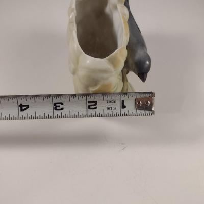 Small, Porcelain Planter with Bird Design