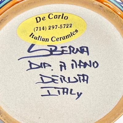 SBERNA ~ Italy ~ Hand Painted Glazed Ceramic 7.5” Pitcher