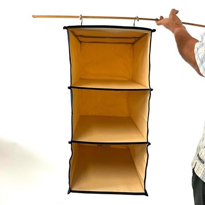 1308 Lot of Three Cedar Stow Closet Organizers Hold Everything