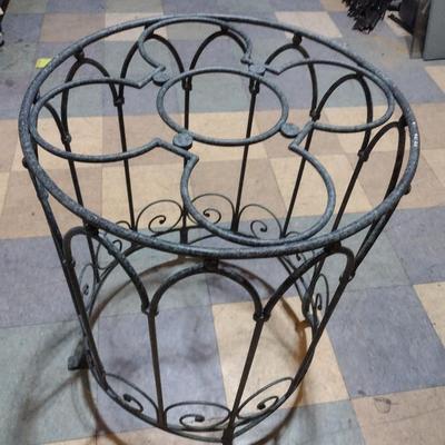 Wrought Metal Umbrella Stand or Planter Pot Stand