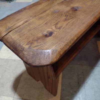 Vintage Solid Wood Handcrafted Boot Bench Choice A