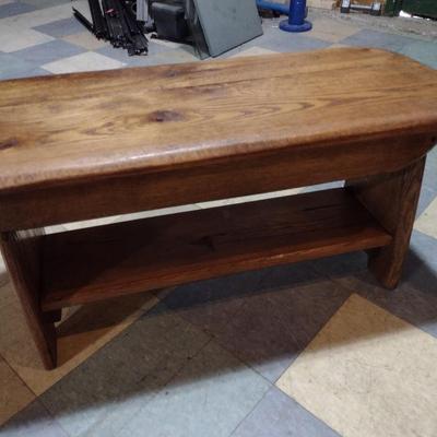 Vintage Solid Wood Handcrafted Boot Bench Choice A