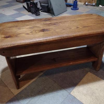 Vintage Solid Wood Handcrafted Boot Bench Choice A