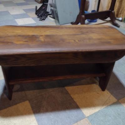 Vintage Solid Wood Handcrafted Boot Bench Choice B