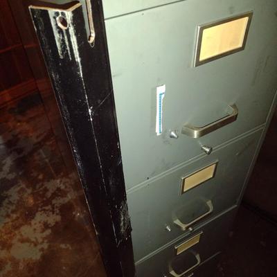 Statesman Metal Filing Cabinet Tower with Security Bar