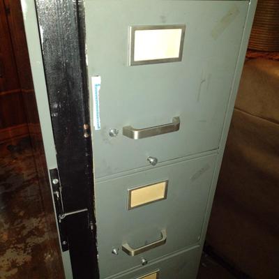 Statesman Metal Filing Cabinet Tower with Security Bar