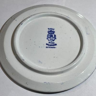 Vintage Flow Blue Plate 6.75