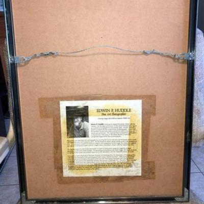 Vintage Edward Huddle Signed & Numbered 27/50 Limited Edition Washing Up Large Photograph Artwork (Frame Size 16” x 20”).