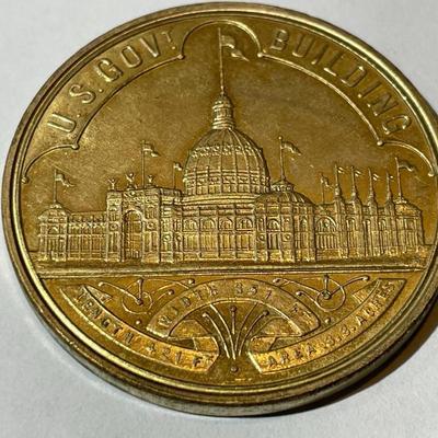 1893 WORLD’S COLUMBIAN EXPOSITION CHICAGO Treasury MEDAL-So-Called Dollar HK-154 in VG Preowned Condition.