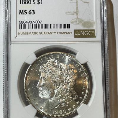 NGC CERTIFIED 1880-S 