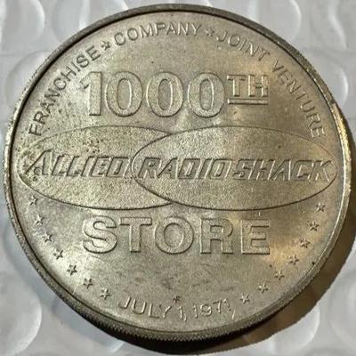 ALLIED RADIO SHACK 1000TH STORE 1971 MEDAL/TOKEN as Pictured.