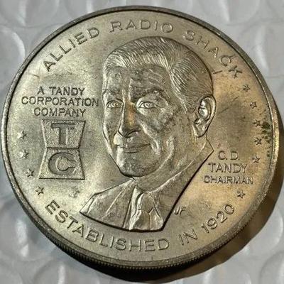 ALLIED RADIO SHACK 1000TH STORE 1971 MEDAL/TOKEN as Pictured.