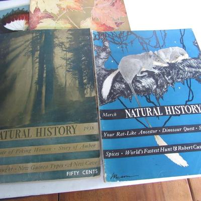 Six 1938-39 Natural History Magazines