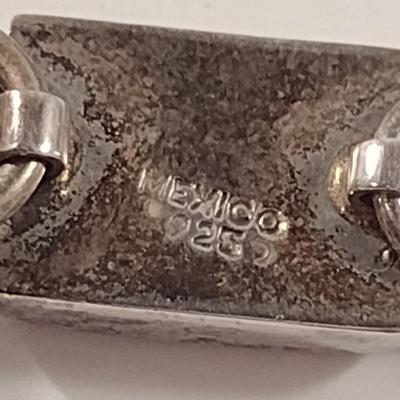 Sterling Silver and Turquoise Bracelet- Approx 8" and 31.8 Grams (T13)