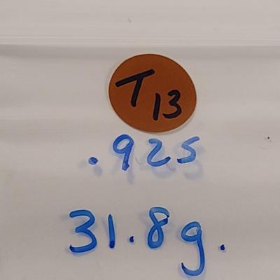 Sterling Silver and Turquoise Bracelet- Approx 8" and 31.8 Grams (T13)