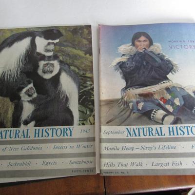 Six Vintage 1940s Natural History Magazines