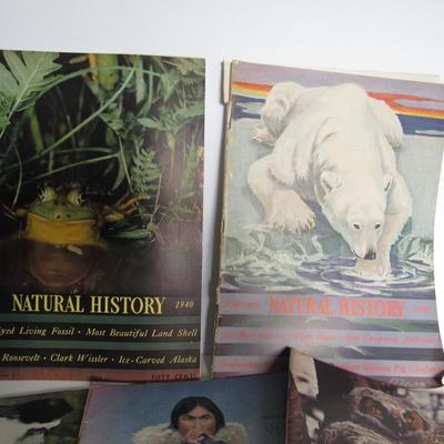 Six Vintage 1940s Natural History Magazines