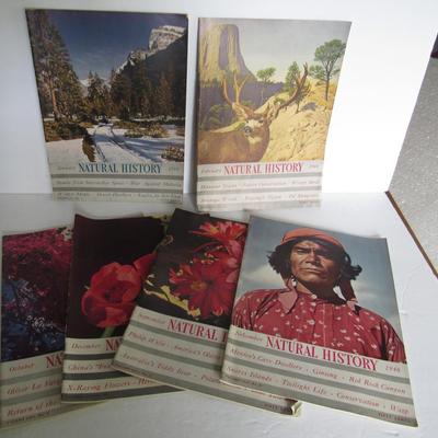 Six 1940s Natural History Magazines