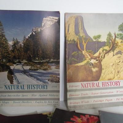 Six 1940s Natural History Magazines