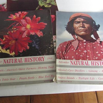 Six 1940s Natural History Magazines