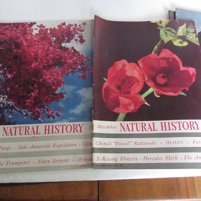 Six 1940s Natural History Magazines