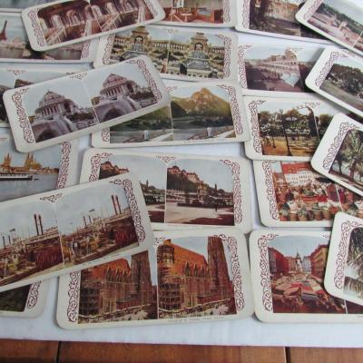 Lot of 25 Antique StereoViewer Cards #2