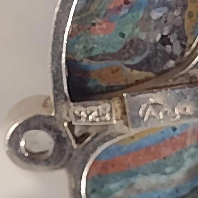 Arya Sterling Silver and Multi-Stone Toggle Bracelet - Approx 9" and (T15)