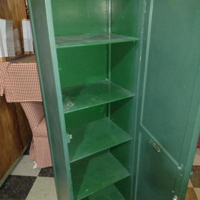 Vintage Painted Solid Wood Jelly Cabinet