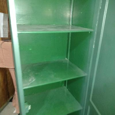 Vintage Painted Solid Wood Jelly Cabinet