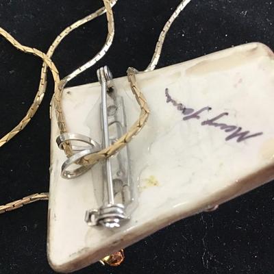 Vintage Brooch/Pendant Necklace