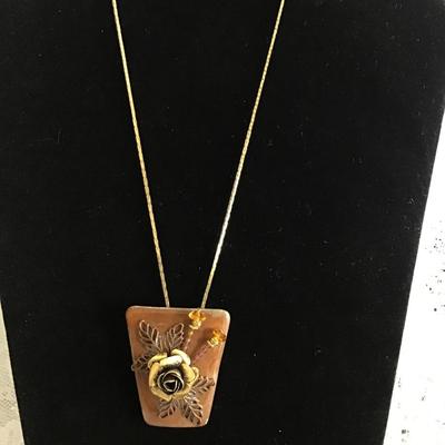 Vintage Brooch/Pendant Necklace