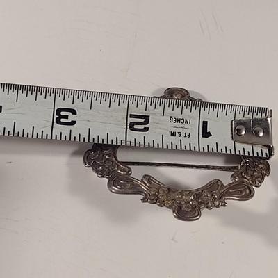 Sterling Silver Brooch- Approx 22.6 Grams (T17)