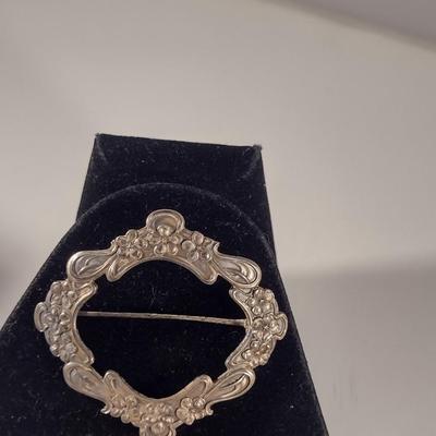 Sterling Silver Brooch- Approx 22.6 Grams (T17)
