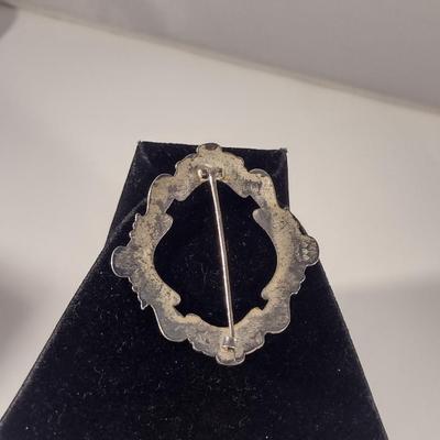 Sterling Silver Brooch- Approx 22.6 Grams (T17)