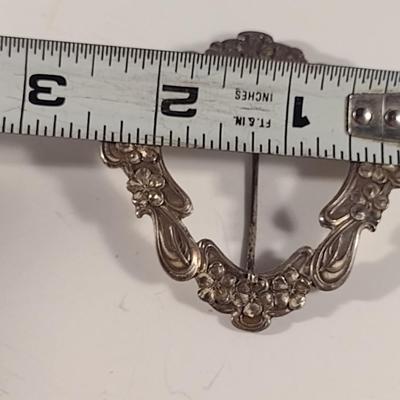 Sterling Silver Brooch- Approx 22.6 Grams (T17)