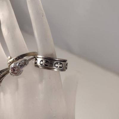 Collection of Sterling Silver Rings- Approx 21.2 Grams Total Weight (T20)