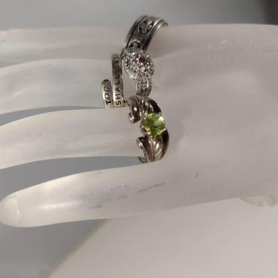 Collection of Sterling Silver Rings- Approx 21.2 Grams Total Weight (T20)