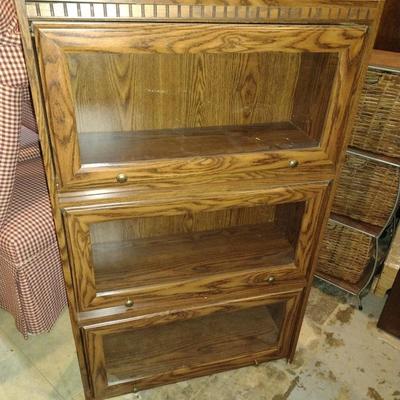Three Compartment Barrister Cabinet Single Unit Chest