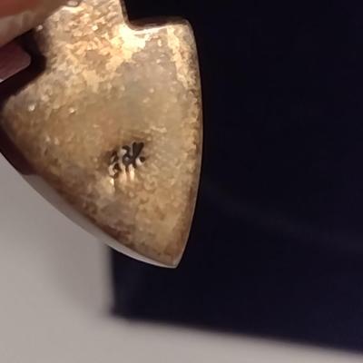 Inlaid Stone Pendant and Earring Set (T21)