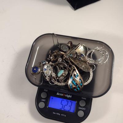 Collection of Sterling Silver Earrings- Approx 52.3 Grams Total Weight (T23)