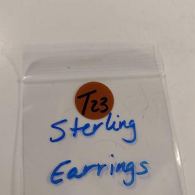 Collection of Sterling Silver Earrings- Approx 52.3 Grams Total Weight (T23)