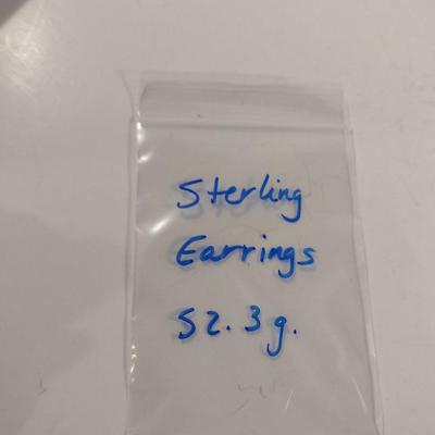 Collection of Sterling Silver Earrings- Approx 52.3 Grams Total Weight (T23)