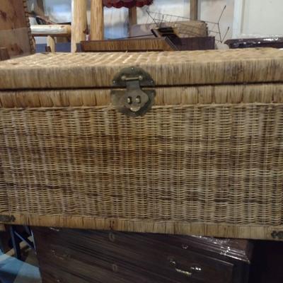 Wicker Blanket or Storage Chest (No Contents)