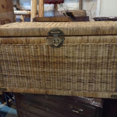 Wicker Blanket or Storage Chest (No Contents)