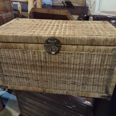 Wicker Blanket or Storage Chest (No Contents)