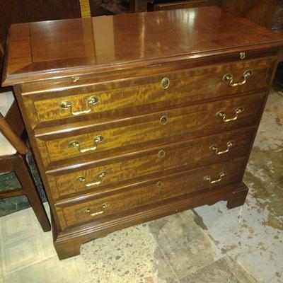Councill Craftsman Four Drawer Flame Mahogany Inlay Dresser