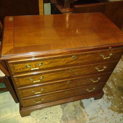 Councill Craftsman Four Drawer Flame Mahogany Inlay Dresser