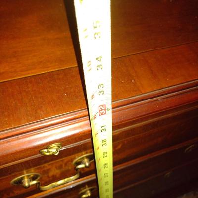 Councill Craftsman Four Drawer Flame Mahogany Inlay Dresser