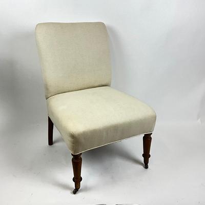 Lot 1049 Antique Upholstered Slipper Chair